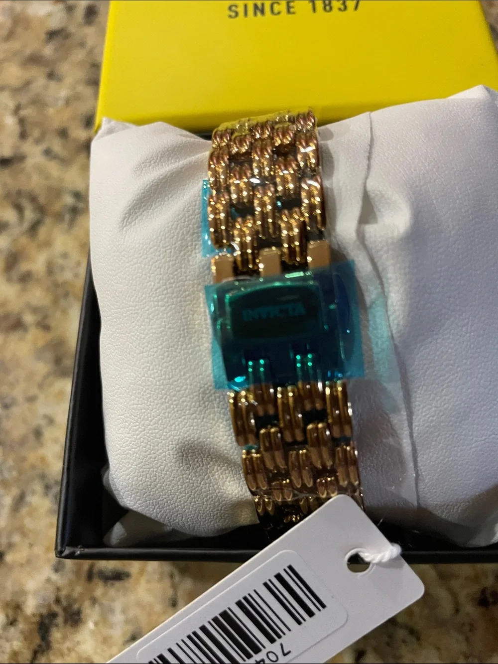 Invicta Wildflower Gold Square Dial Bracelet Watch